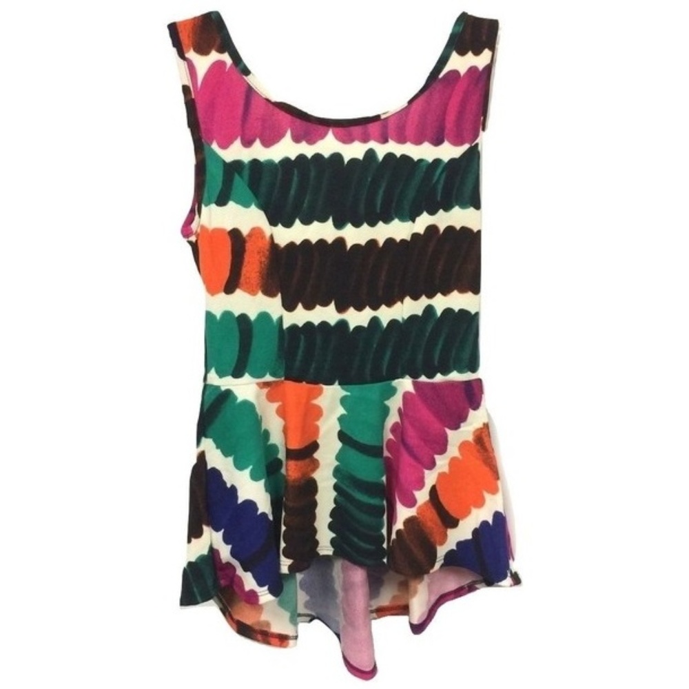 😀 3 for $20 New 1980s Retro Style Peplum Top